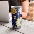 thumbnail image 4 of 20 Oz Pioneer Flower Coffee Tumbler Double Wall Insulated Stainless Steel Water Bottle | Metal Reusable Thermoses Flask with Cup Cap | Leak & Sweat Proof with Anti-Dust Lid, 4 of 7
