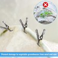 thumbnail image 4 of 60 Pcs Garden Clips,greenhouse Stainless Steel,greenhuose Clips For Netting,have A Strong Grip, 4 of 5