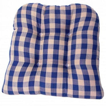 Mr. MJs Trading AG-60250 Chair Pad, Navy Check