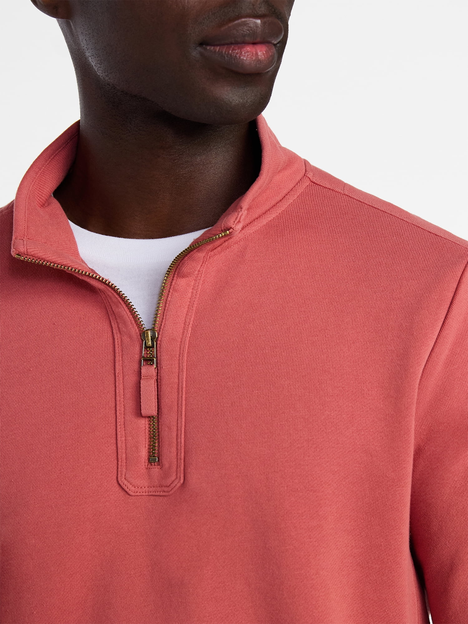 George Men's Washed Terry Quarter Zip Sweater, Sizes S-3XL