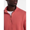 thumbnail image 4 of George Men's Washed Terry Quarter Zip Sweater, Sizes S-3XL, 4 of 5