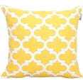 thumbnail image 5 of Accent Home Printed Cushion Covers Set of 4 - Decorative Square Throw Pillow , Indoor & Outdoor Cotton Cushion Cases , Geometric Design Yellow Pillowcases for Home Sofa - Bed - Couch 18 x 18 inch, 5 of 9
