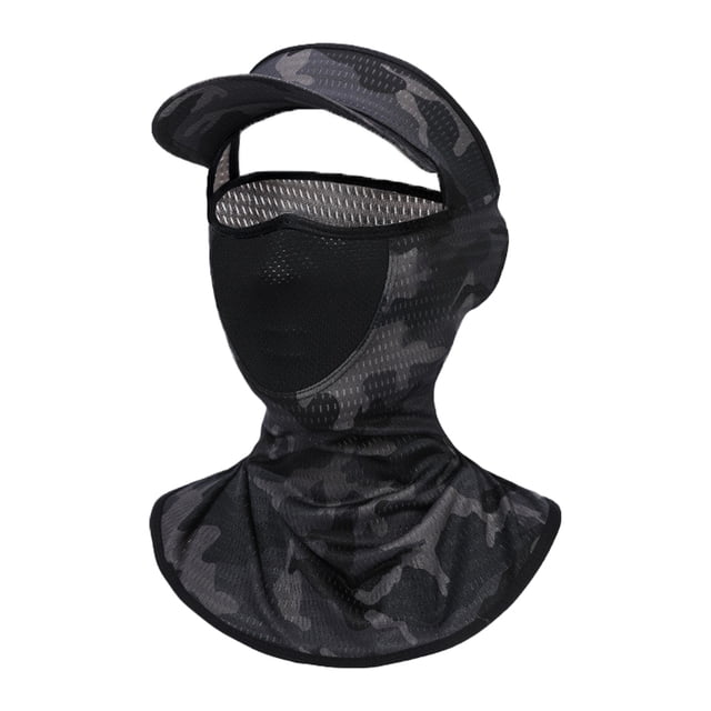 Máscara de protección solar, ciclismo al aire libre de verano, pesca, anti-ultravioleta, sombrero de copa vacío de una pieza, protector de cuello, máscara facial