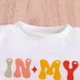 thumbnail image 5 of ZEHJUHAN Boys' Casual Two-Piece Set Short-Sleeve Letter Print Tee & Drawstring Waist Pocket Shorts Comfortable Outfit LIL Brother，12-18M, 5 of 9