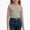 Coffee, variant on NORO ARK Girls Striped Mock Neck Long Sleeve Shirts (3-15) Soft Ribbed Knit Slim Basic Layering Fall Casual Acrylic Spandex Tees Pink Size 9