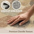 thumbnail image 6 of ODIKA 8'x10' Washable Area Rug Geometric Asymmetrical Blocks Faded Motifs Transitional Contemporary for Dining Room, Large Office, Lounge, Non-Slip Chair-Friendly Mat, 6 of 7