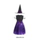 thumbnail image 2 of Qarigey Vestido de Halloween para niña, sombrero de Cosplay espeluznante para niños, disfraz de manga corta con lazo y cuello redondo, ropa de Disfraces de disfraces 140cm Qarigey AP012656-06, 2 of 6