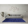 thumbnail image 3 of Ahgly Company Machine Washable Indoor Rectangle Abstract Blue Modern Area Rugs, 6' x 9', 3 of 4