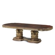 Michael Amini Villa Valencia Rectangular Wood Dining Table - Classic Chestnut