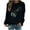 Black, variant on Fesfesfes Sweatshirt for Women O-Neck Printing Loose Casual Fashion Long Sleeve Hedging Hoodie Tops