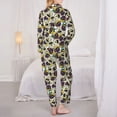 thumbnail image 6 of Goofa Happy Skeleton Printed Women’s 2 Piece Pajama Set Super,Pajamas Women's Long Sleeve Sleepwear Soft Button Down Loungewear Pjs Lounge Set Nightwear-X-Large, 6 of 9