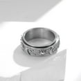 thumbnail image 4 of PERITANG Moon Star Sun Stainless Steel Spinner Ring for Mother's Day Gift Specials Size 4-13, 4 of 7