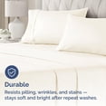 thumbnail image 4 of Juego de fundas de almohada CGK Unlimited King Size, color blanco roto x4, 4 of 8