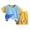 Sky Blue, variant on WOYY Toddler Boys Summer Outfits Casual Short Sleeve T-Shirt Shorts Set, Sizes 2-3T