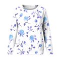 thumbnail image 5 of Long Sleeve Blouse for Womens Crewneck Cute Printed Tees Shirt Casual Plus Size Pullover Tops 2026 Spring Outfits, 5 of 5