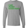 thumbnail image 3 of Inktastic I Came, I Mowed, I Kicked Grass Long Sleeve T-Shirt, 3 of 5