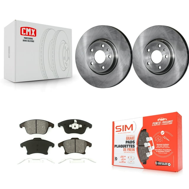 Transit Auto Front Disc Brake Rotors and Semi-Metallic Pads Kit for Car Ford Fusion Lincoln MKZ K8S-100174