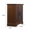 thumbnail image 6 of CQSXDA 34.37" MDF Buffet Sideboard 2 Glass Doors, Adjustable Shelf, For Dining Room Or Living Room, 
Dark Oak, 6 of 16