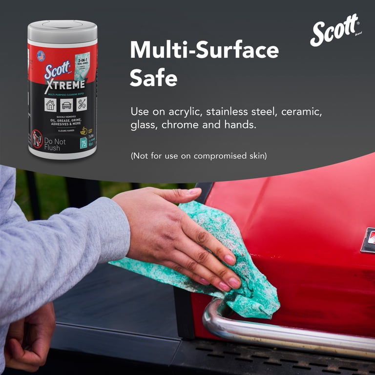 Scott Xtreme Cleaning Wipes, 75 Sheets photo 5