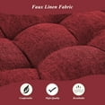 thumbnail image 4 of Bench Cushion for Indoor Furniture 46.5 x 19 inch Rectangle Bench Seat Cushion for Bay Window Entryway Bench Thick Textured Chair Cushion with Non-Slip Backing 1 Pack, Red, 4 of 14