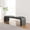 Gray, variant on Modway Koda 60" Performance Velvet Waterfall Long Bench in Brass Rust