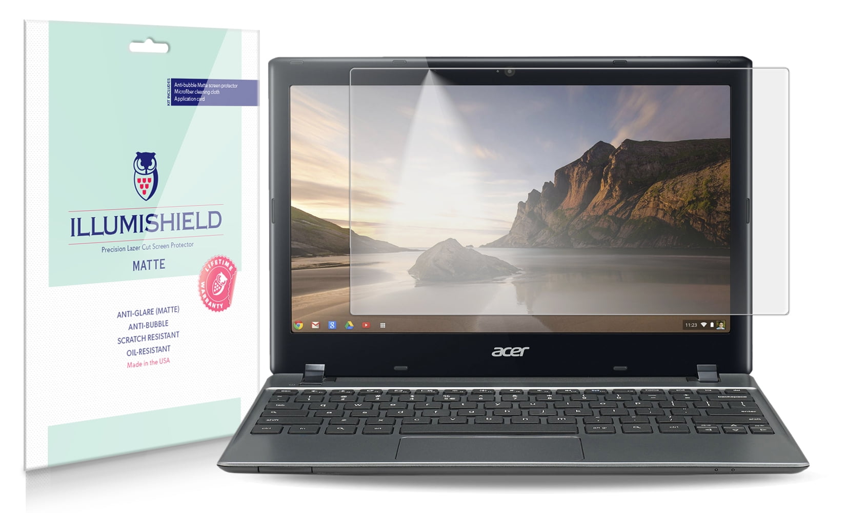 iLLumiShield AntiGlare Matte Screen Protector 2x for Acer Chromebook