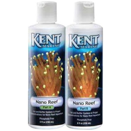 Nano Reef Parts A and B, Specifically developed and balanced for smaller marine systems that range in size from 8 to 40-gallon By Kent (Best Nano Marine Tank)