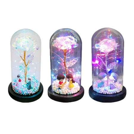 

3 Rosy Glass LED Lights