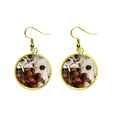 thumbnail image 1 of Boucles d'Oreilles Pendantes fruit tropical Frais Image litchi Bijou Femme, 1 of 3