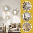 thumbnail image 4 of Metal Wall Decor Set of 3 Gold Finish Sunburst Accent for Home Living Spaces, 4 of 9
