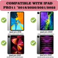 thumbnail image 2 of Deokke Compatible Con Ipad Pro De 11 Pulgadas Funda De 4.ª/3.ª/2.ª/1.ª Generación (2022/2021/2020/2018) Con Portalápices Funda Trasera De Tpu Funda De Encendido/Apagado Automático Con Carga De 2.º Láp, 2 of 5