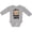 AC-Heather Grey, variant on Monkey I Love Hanging out with My Auntie Boys or Girls Long Sleeve Baby Bodysuit