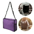 thumbnail image 4 of Sac de Rangement pour Fauteuil Roulant, Léger Pratique Grande Capacité Sac en Coton Matelassé Multifonction pour Scooter Violet, 4 of 8