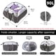 thumbnail image 2 of Cesto de ropa HEDONLEE plegable de 90 litros con asas reforzadas, 2 of 6
