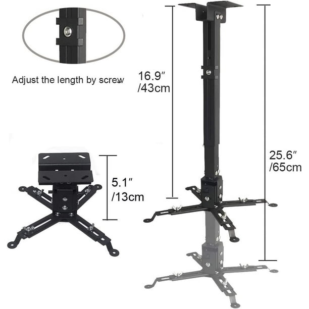 Universal Projector Mount Adjustable Ceiling Wall Mount Projector