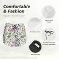 thumbnail image 4 of Bixox Women's Fun Animal with Unicorn pattern 2 in 1 Running Shorts - Lightweight Athletic Workout Gym Yoga Shorts Liner with Pockets - Medium, 4 of 7