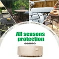 thumbnail image 5 of F&J Outdoors Waterproof Outdoor Table Cover 110"DIA x 27.5"H, 5 of 9