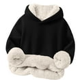 thumbnail image 3 of breaise Boys Girls Fleece Hoodie Casual Sherpa Pullover Thick Warm Heavy Weight Hooded Sweatshirt Winter Clothes, 3 of 4
