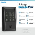 thumbnail image 3 of Schlage Be499wb-Cen Encode Plus Century Touchscreen Electronic Deadbolt - Black, 3 of 7