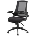 thumbnail image 3 of Scranton & Co Chaise de Bureau Moderne en Maille Pivotante à Accoudoirs Rabattables, Noire, 3 of 7
