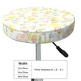 thumbnail image 2 of Goofa Easter Rabbit Printed Stool Covers Round, Waterproof Round Bar Stool Covers Anti-Slip Round Bar Stool Seat Cover with Elastic Bands Durable -13 inch, 2 of 7