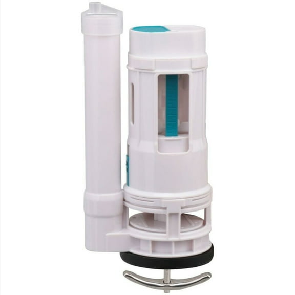 Dual Flush Toilet Valve, Easy Install Water Saving Replacement Kit for One Piece Toilet, Sealing Effect Ensures No Leaks, Fits Drainage Hole 65-75mm, Chrome Finish for Modern