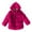 Hot Pink, variant on HAOTAGS Toddler Girls Faux Fur Coat,With Shoulder Thickened Hood Warm Winter Jacket Purple 4-5Years
