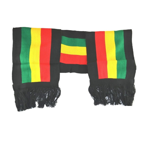 Rasta Scarf Black Red Yellow Green 8"80"