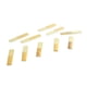 thumbnail image 4 of 10Pcs Saxophone Eb Clarinet Reeds Strength 2 Robust Professional Sax Eb Clarinet Reed Set Wood Color Number 2, 4 of 5