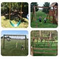 thumbnail image 3 of Heavy Duty Swing Seat - Swing Set Accessories Swing Seat Replacement with Plastic Coated Chain for Easy Install - Green, 3 of 8