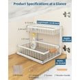 thumbnail image 5 of 2 Pack Under Sink Organizer, Metal Pull-Out Sliding Drawer for Kitchen & Bathroom Cabinets, Sturdy & Space-Saving Storage Rack, White, 5 of 6