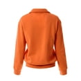 thumbnail image 4 of MixMatchy Women's Solid Cozy Half Zip-Up Pullover Sweater Top, 4 of 7