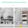 thumbnail image 4 of Vikakiooze Foldable Wardrobe Storage Box,Plastic White Wardrobe Shelves Closet Organiser Box,Pull Out Like a Drawer,Suitable for Home,Bedroom,Kitchen, 4 of 6