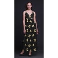 thumbnail image 4 of Bimba Butterfly Women Printed Sleeveless Long Maxi Strappy Bohemian Beach Dress-Large, 4 of 6